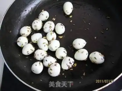 Make Barbecue quail eggs step 3