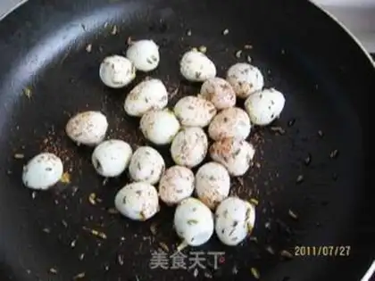 Make Barbecue quail eggs step 4