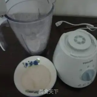 Make Mother of God, the rice powder step 3