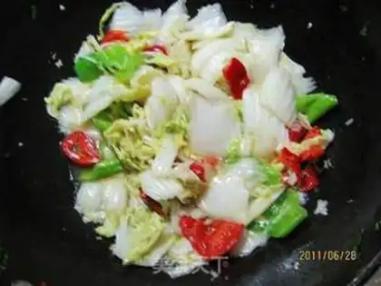 Make Twin pepper cabbage step 4