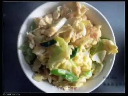 Make Soybean fried eggs step 2