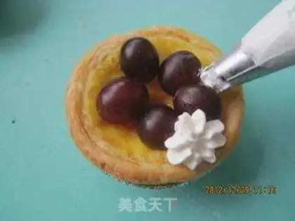 Make Fruit, cream and egg step 17