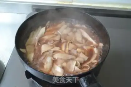 Make Sesame wine abalone mushrooms step 7