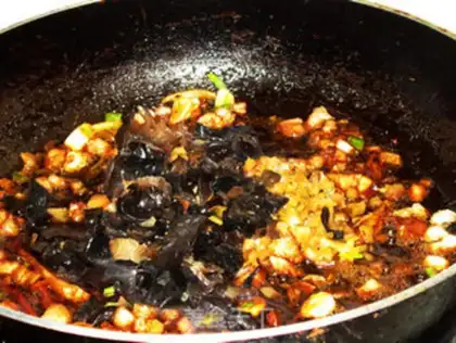 Make The meat-drink and the yellowfish step 7