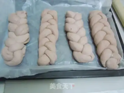 Make Purple potato cream braid bag step 18
