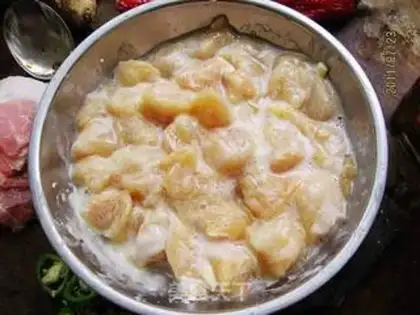 Make Potato chicken step 1