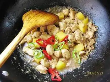 Make Potato chicken step 5