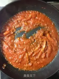 Make Tomato sauce. Black pearl noodles step 12