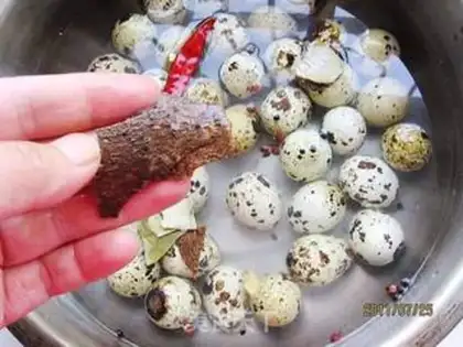 Make Quail eggs step 2