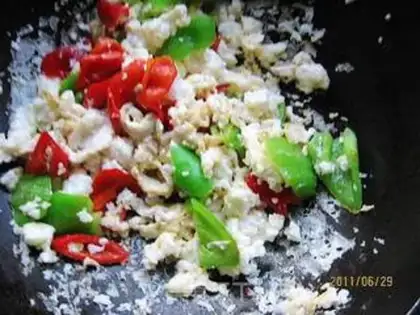 Make Twin pepper fried protein step 4