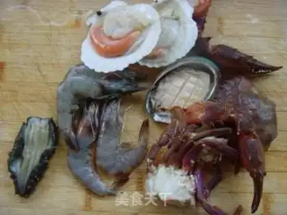 Make Seafood pan step 2