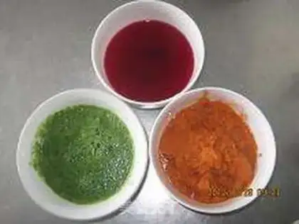 Make Colored rolls step 1