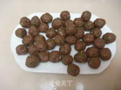 Make Chestnut meatballs step 11