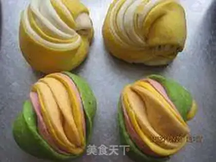 Make Colored rolls step 13