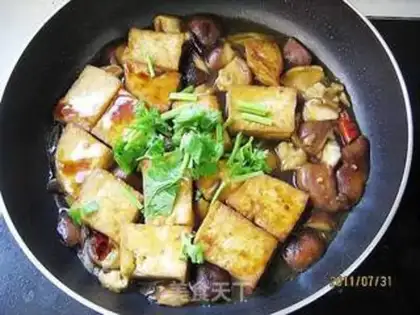 Make Pelican mushroom tofu step 6
