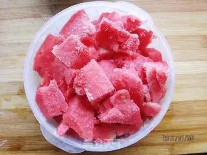 Make Watermelon sandy ice step 0