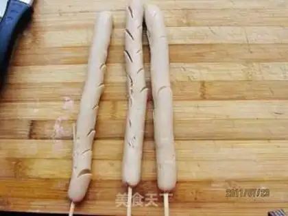 Make Fried chicken sausage step 1