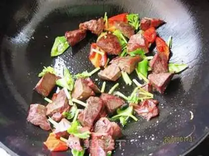Make Twin pepper fried pig lungs step 4