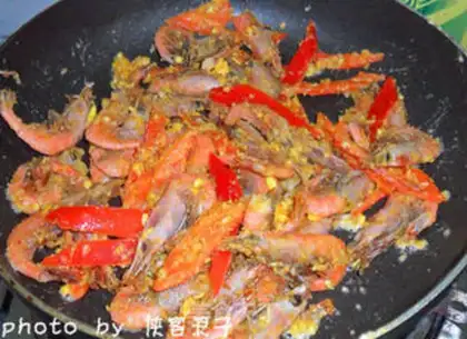 Make Gold and sand and sweet Arctic shrimp step 11
