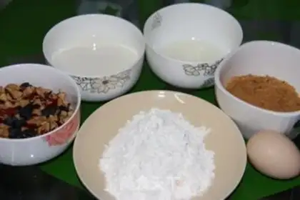 Make Low-fat red date cake step 0
