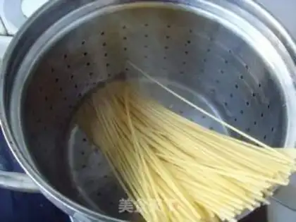 Make The salmon with the pasta step 3