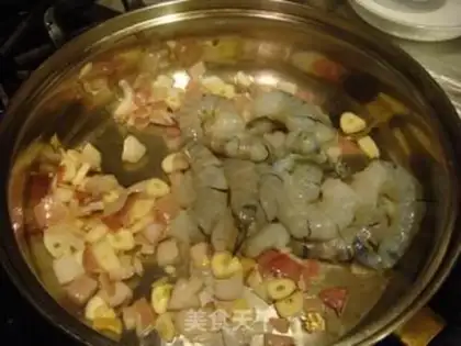Make Fish cream shrimp pasta step 19