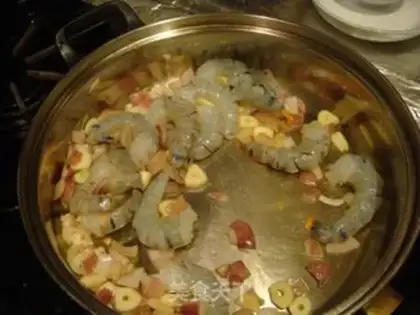 Make Fish cream shrimp pasta step 20