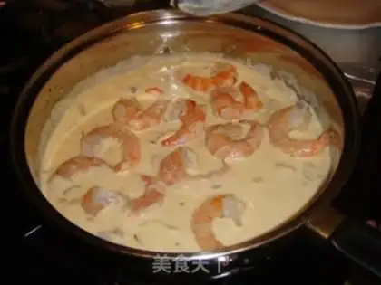 Make Fish cream shrimp pasta step 25