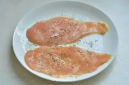 Make Bacon chicken roll step 2