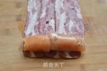 Make Bacon chicken roll step 5