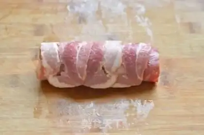 Make Bacon chicken roll step 6