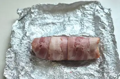 Make Bacon chicken roll step 8