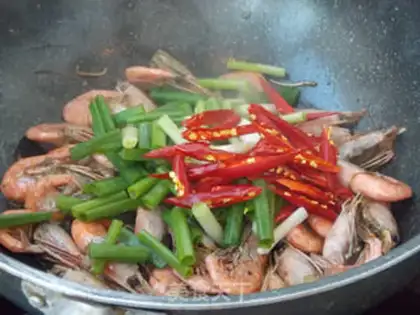 Make Shrimp onions step 5