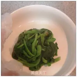 Make Snowflake spinach step 1