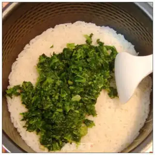 Make Snowflake spinach step 2