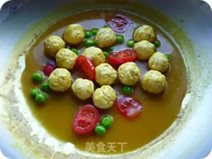 Make Curry chicken meatballs step 6