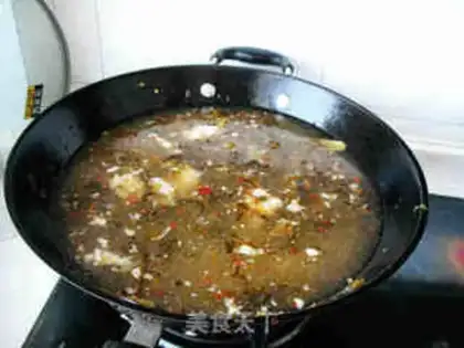 Make Chongqing sourfish step 16