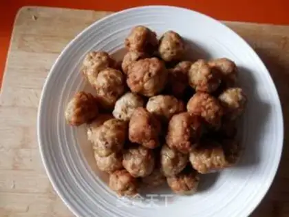 Make Soy mushroom meatballs step 8