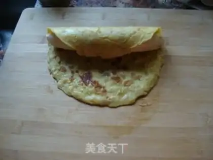 Make Banana omelet step 7