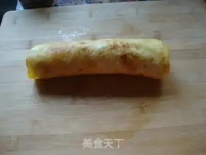 Make Banana omelet step 8