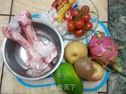 Make A fruit-bone fishball pan step 0