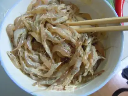 Make Spicy egg shrimp step 4
