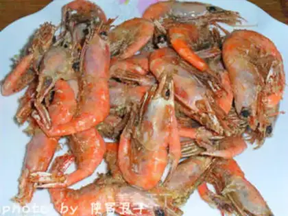Make Gold and sand and sweet Arctic shrimp step 7