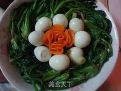 Make Spinach quail eggs step 5