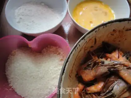 Make New Orleans fried shrimp step 3