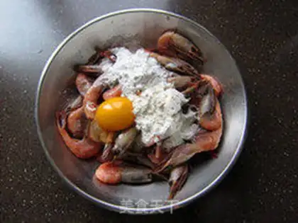 Make Salt-crystal shrimp step 1