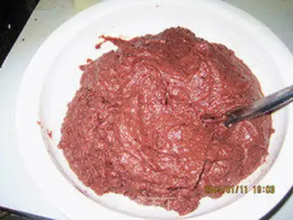 Make Red bean pie step 3