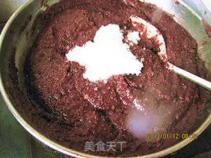 Make Red bean pie step 5