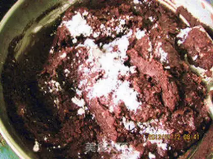 Make Red bean pie step 6