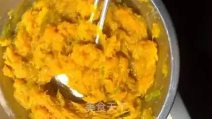 Make Pumpkin rice step 1